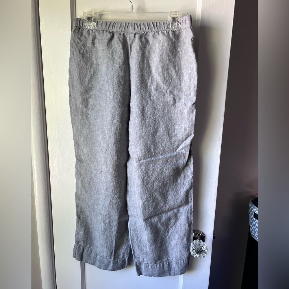 J. Jill Gray Linen Pants - Picture 2 of 4